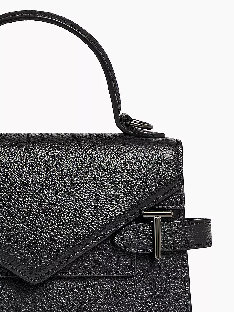 LE TANNEUR | Ledertasche - Henkeltasche EMILIE Small | schwarz