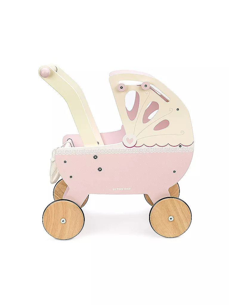 LE TOY VAN | Holz-Puppenwagen (rosa) | keine Farbe