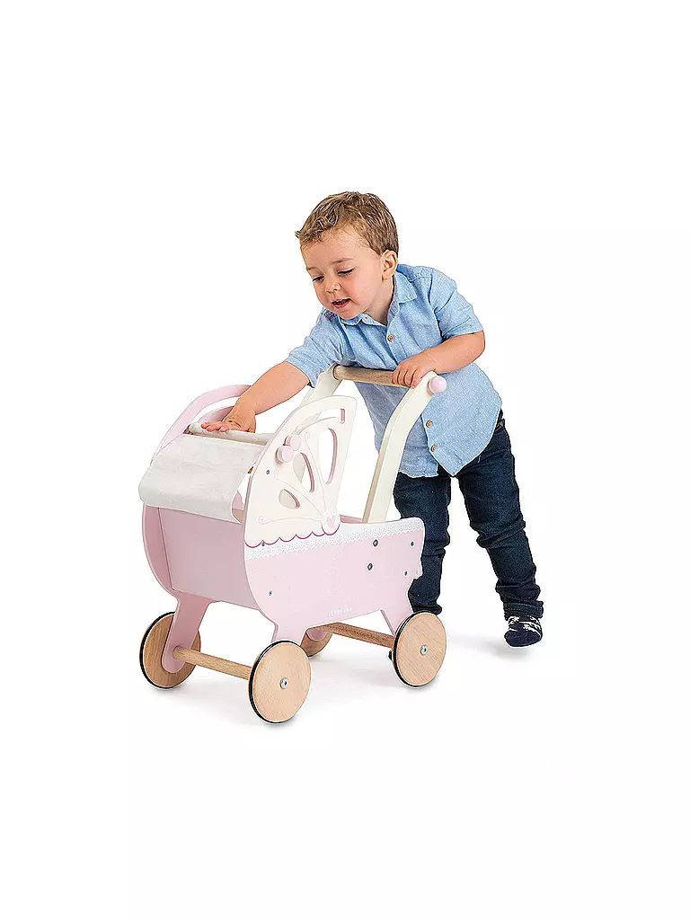 LE TOY VAN | Holz-Puppenwagen (rosa) | keine Farbe