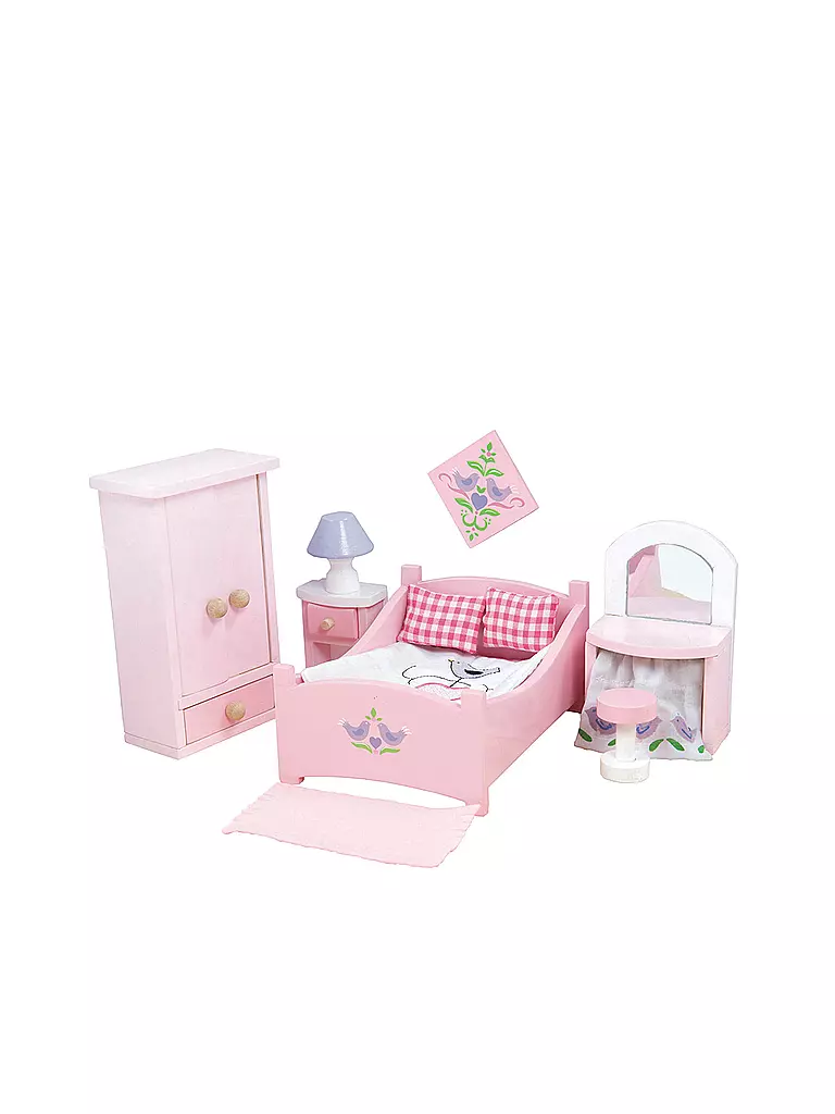 LE TOY VAN | Puppenhausmöbel - Sugar Plum Schlafzimmer | transparent