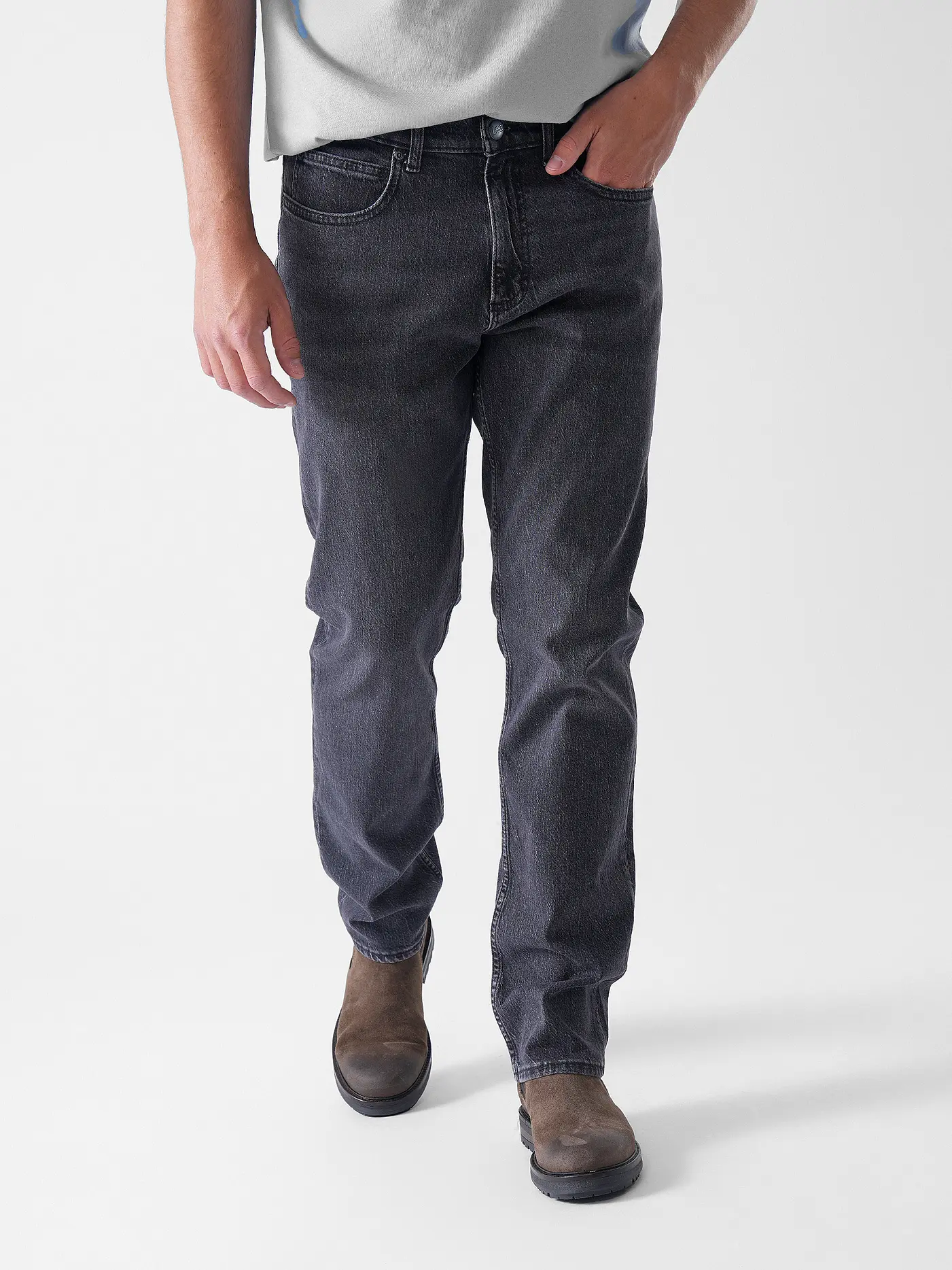 LEE | Jeans Straight Fit WEST | schwarz
