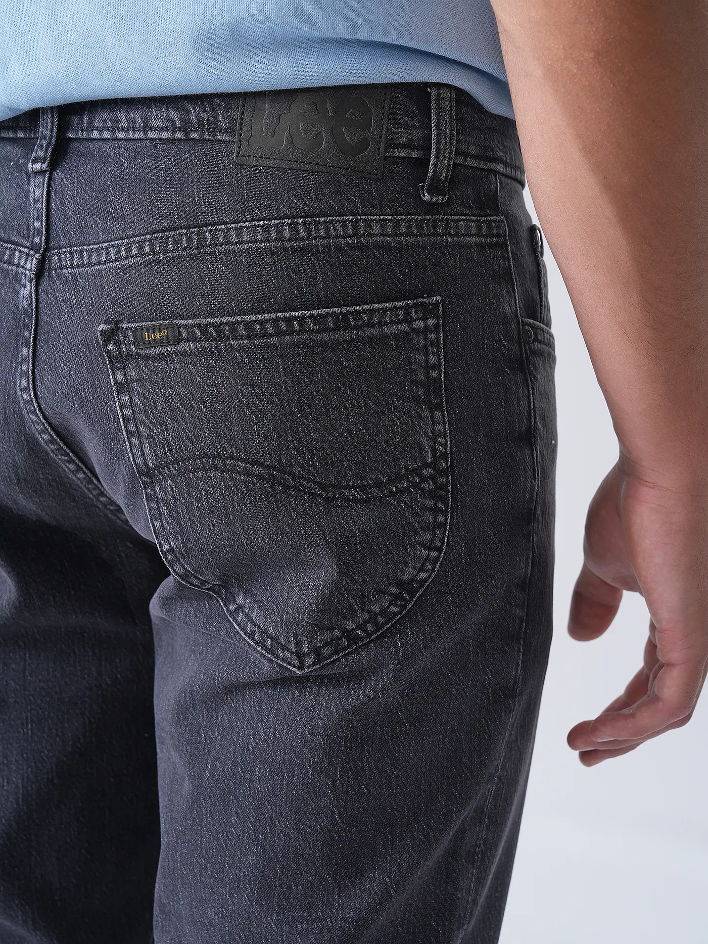 LEE | Jeans Straight Fit WEST | schwarz