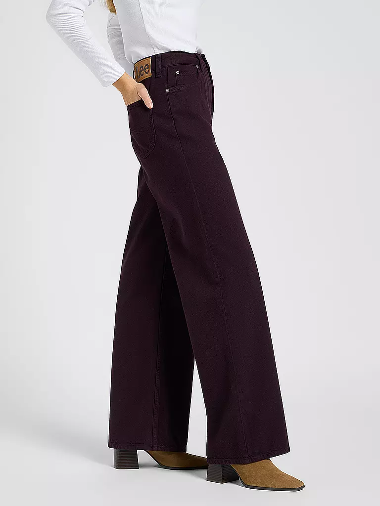 LEE | Jeans Wide Leg STELLA | dunkelrot