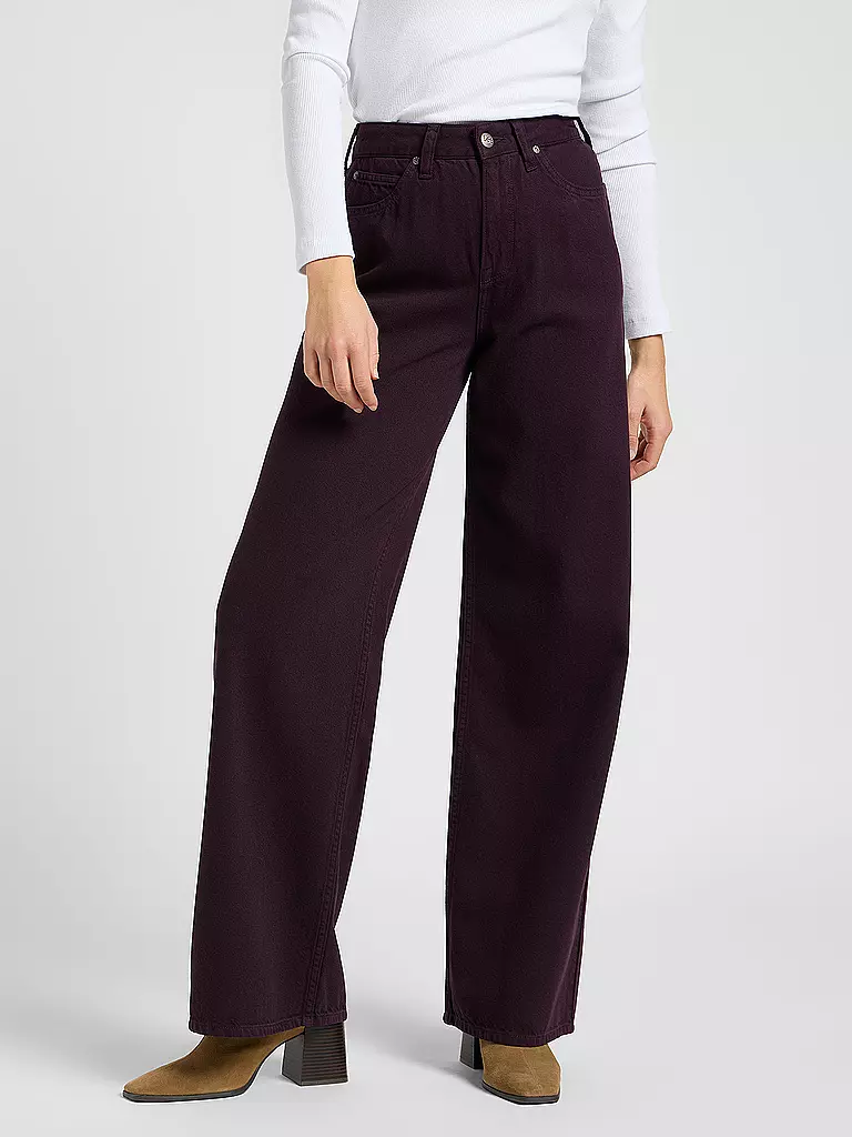 LEE | Jeans Wide Leg STELLA | dunkelrot