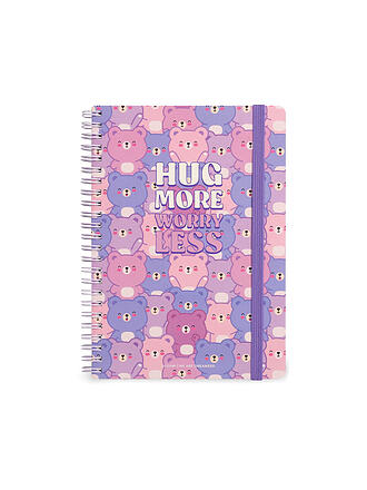 LEGAMI | Liniertes Spiralnotizbuch - A5 Blatt - Groß TEDDY BEAR