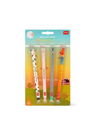 LEGAMI | Lölschbarer Gelstift 4er Set - Farm Sweet Farm