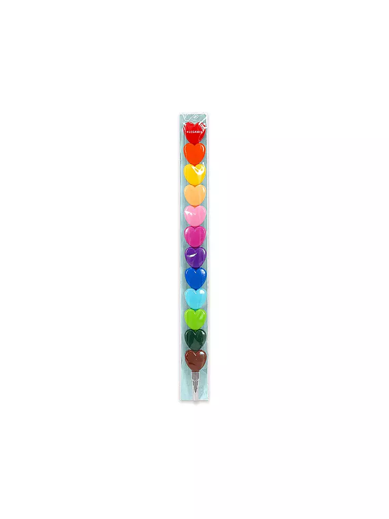 LEGAMI | 12 stapelbare Buntstifte – Träume in Farbe Herz | keine Farbe
