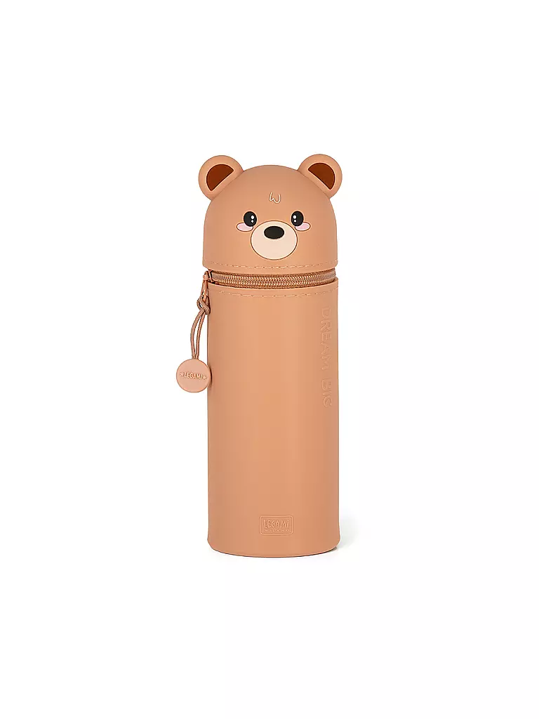 LEGAMI | 2-in-1-Federmäppchen aus weichem Silikon TEDDY BEAR | keine Farbe