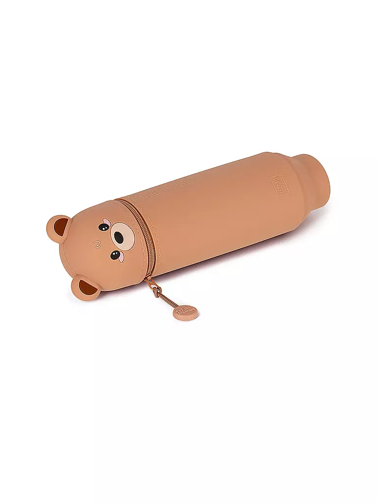 LEGAMI | 2-in-1-Federmäppchen aus weichem Silikon TEDDY BEAR | keine Farbe