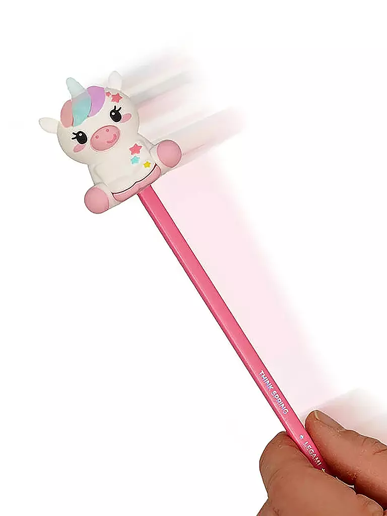 LEGAMI | Leuchtender Bleistiftspitzer mit Behälter – Anspitzen ist Magie UNICORN | keine Farbe