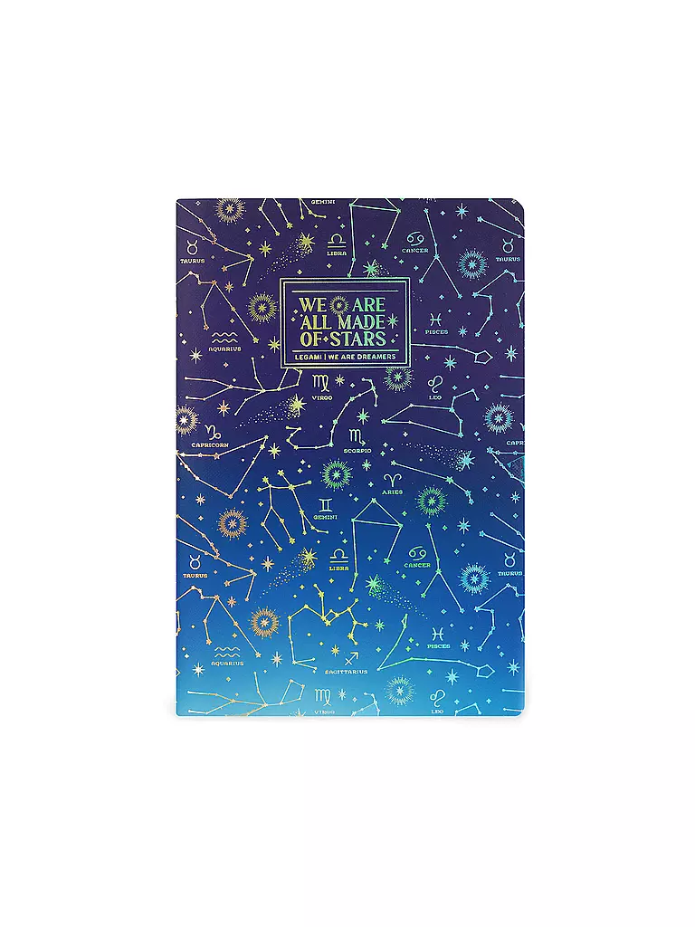 LEGAMI | Liniertes Notizbuch - Large - B5-Format  Stars | keine Farbe