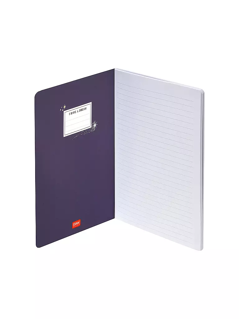 LEGAMI | Liniertes Notizbuch - Large - B5-Format  Stars | keine Farbe