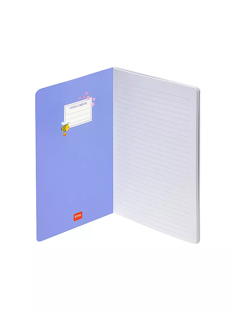 LEGAMI | Liniertes Notizbuch - Large - B5-Format Bee | keine Farbe