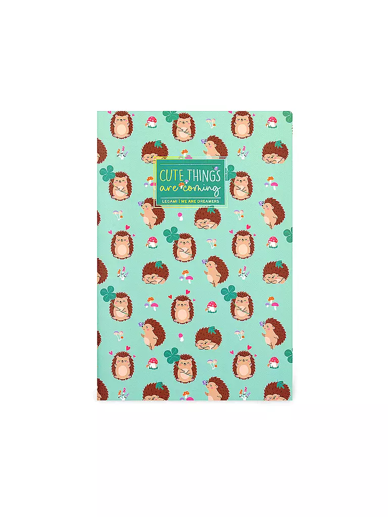LEGAMI | Liniertes Notizbuch - Large - B5-Format Hedgehog | keine Farbe