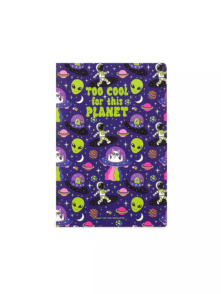 LEGAMI | Liniertes Notizbuch - Large - B5-Format Space | keine Farbe