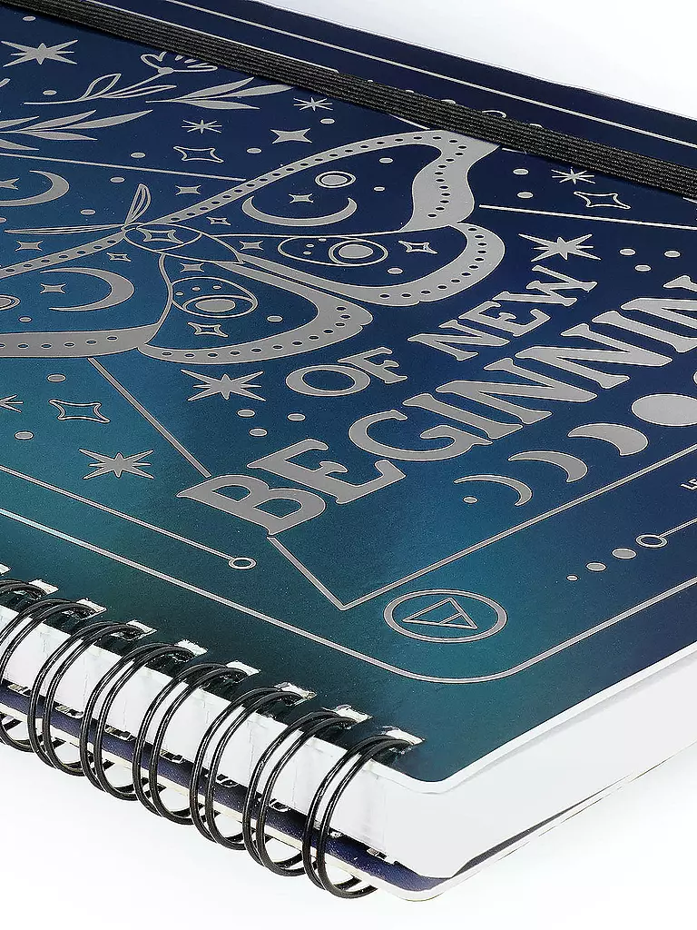 LEGAMI | Liniertes Notizbuch -Maxi - Spiralbindung - A4-Format MOTH | keine Farbe