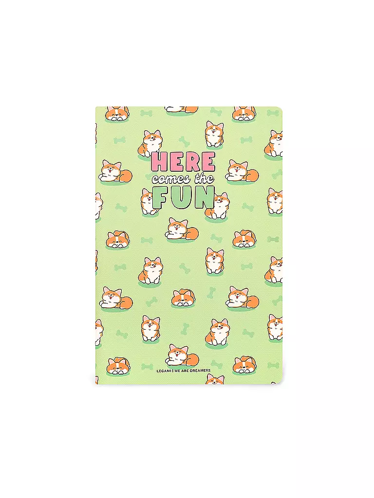 LEGAMI | Notizbuch Medium  CORGI | keine Farbe