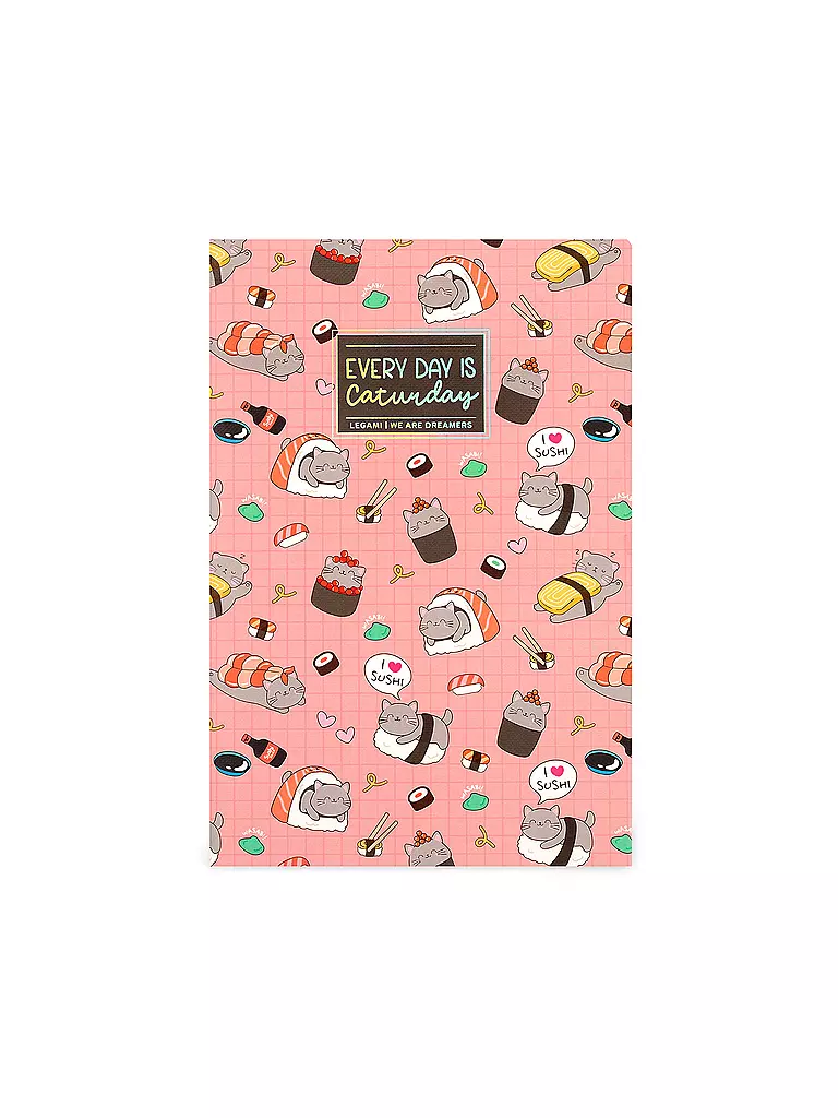 LEGAMI | Notizbuch Medium SUSHI CAT | keine Farbe