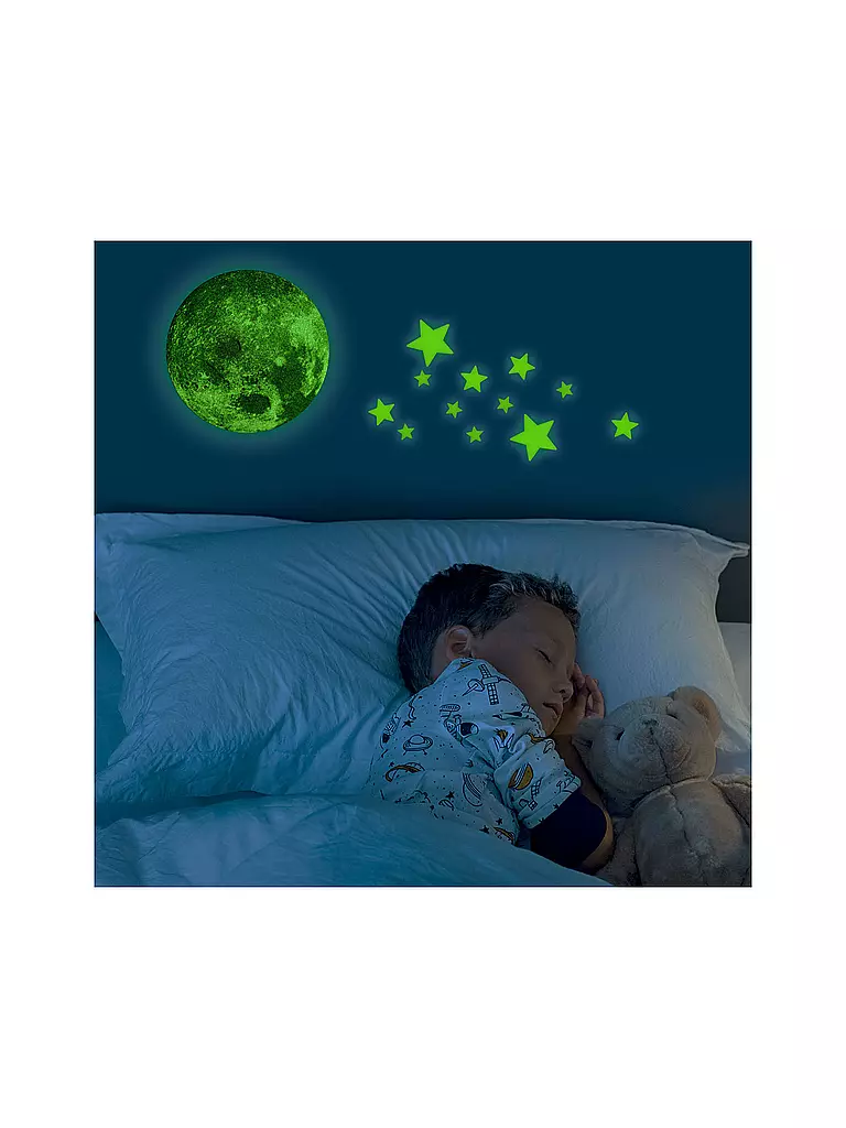 LEGAMI | Selbstklebender Leuchtmond SUPER MOON | keine Farbe
