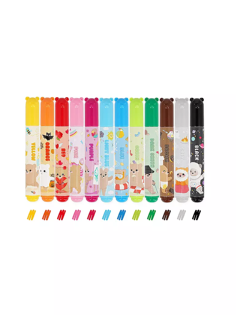 LEGAMI | Set mit 12 Filzstiften Teddy Friends TEDDYBAER | keine Farbe