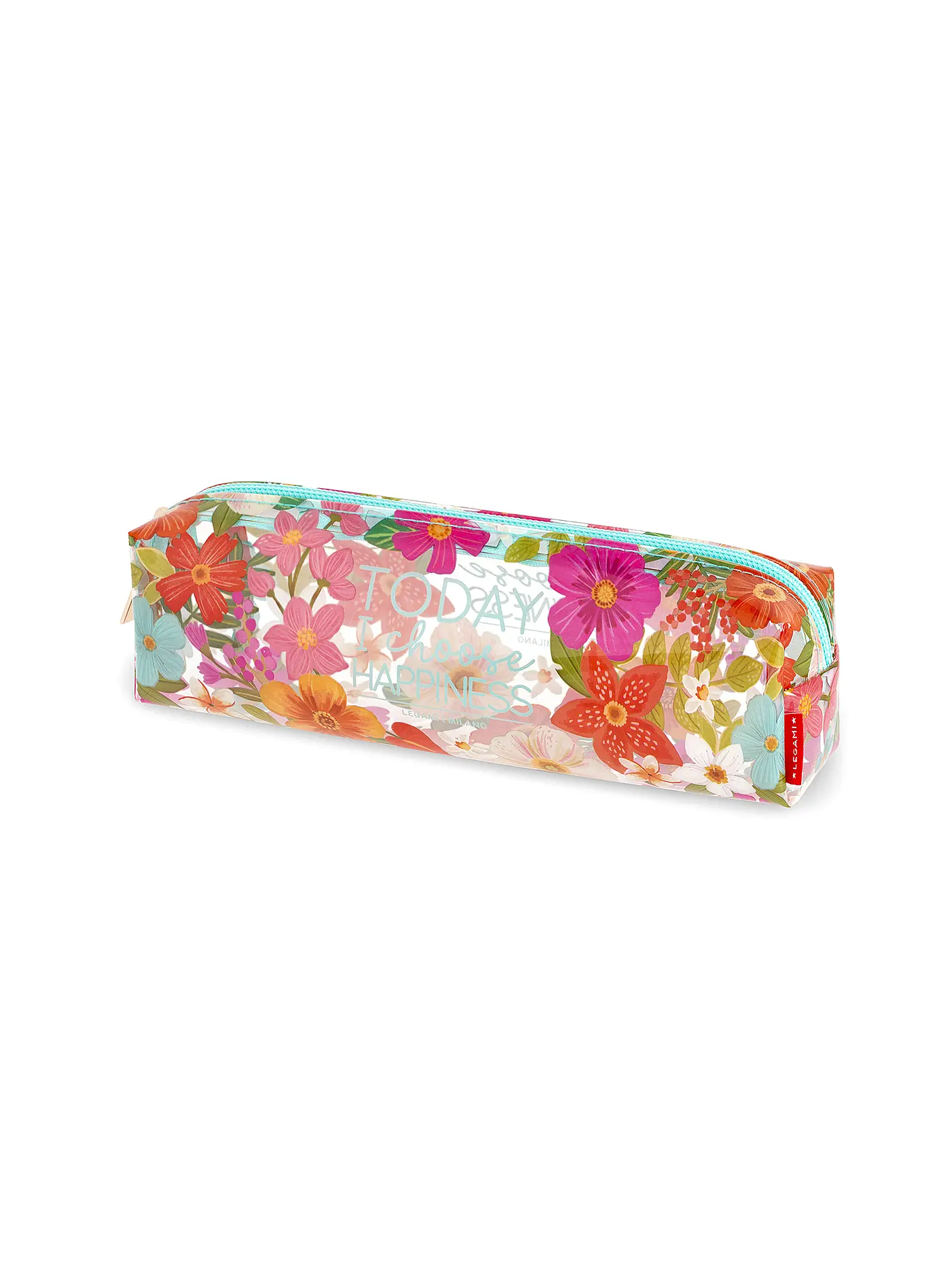 LEGAMI | Transparentes Federmäppchen FLOWERS | keine Farbe