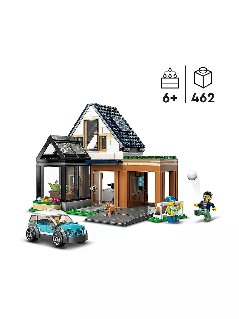 LEGO | City - Familienhaus mit Elektroauto 60398 | keine Farbe