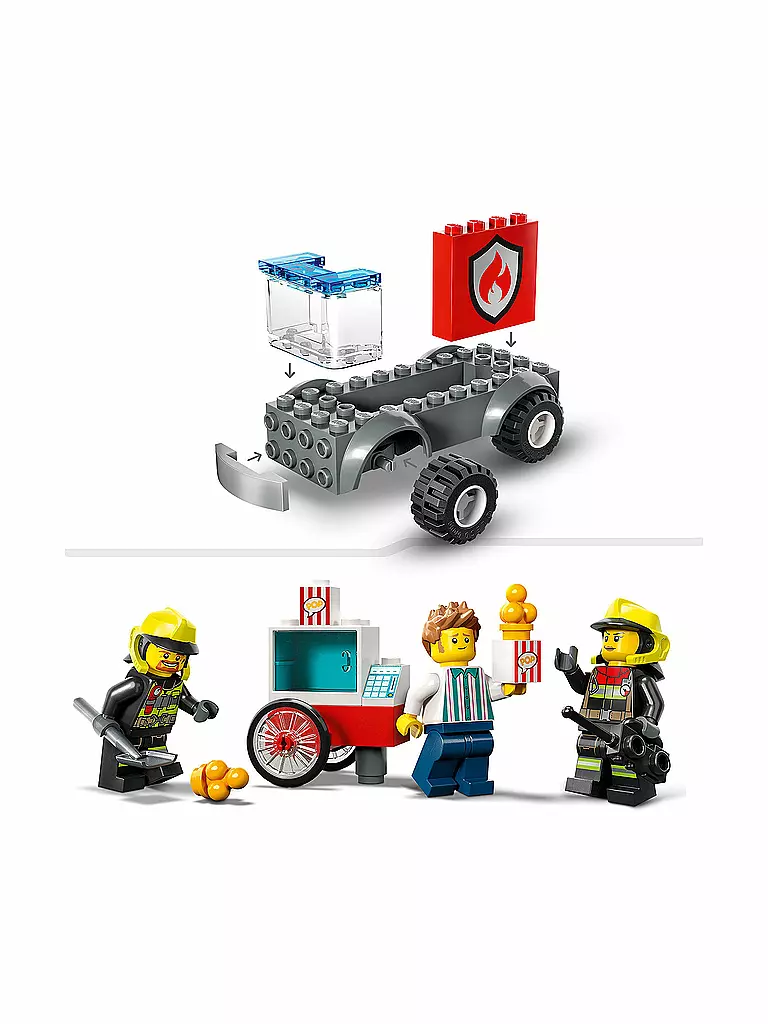 LEGO | City - Feuerwehrstation und Löschauto 60375 | keine Farbe