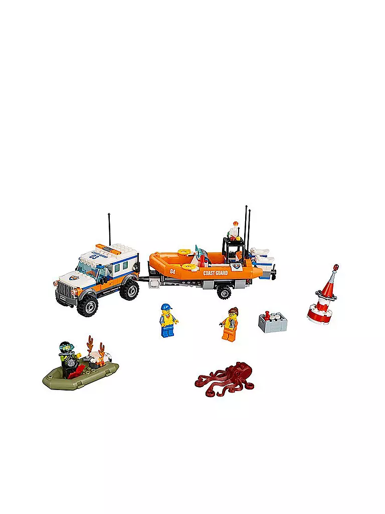 LEGO | City - Geländewagen mit Rettungsboot 60165 | 