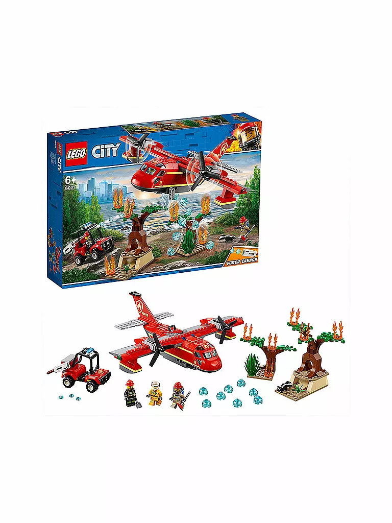 LEGO | City - Löschflugzeug der Feuerwehr 60217 | transparent