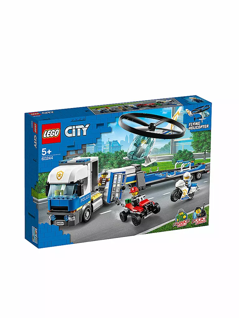 LEGO | City - Polizeihubschrauber-Transport 60244 | bunt