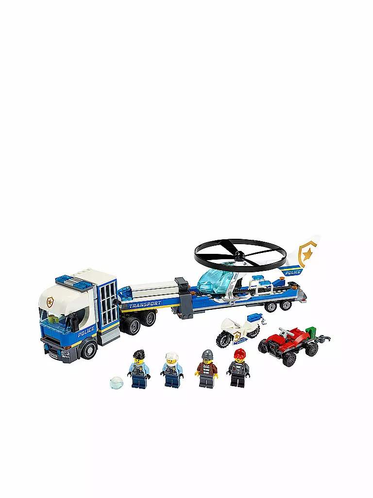 LEGO | City - Polizeihubschrauber-Transport 60244 | bunt