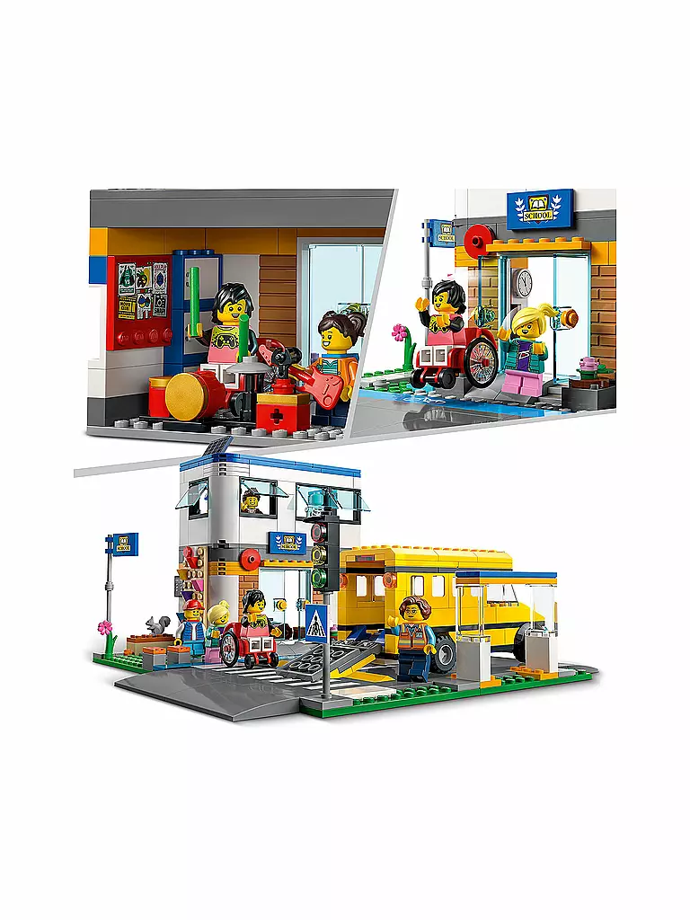 LEGO | City - Schule mit Schulbus 60329 | keine Farbe