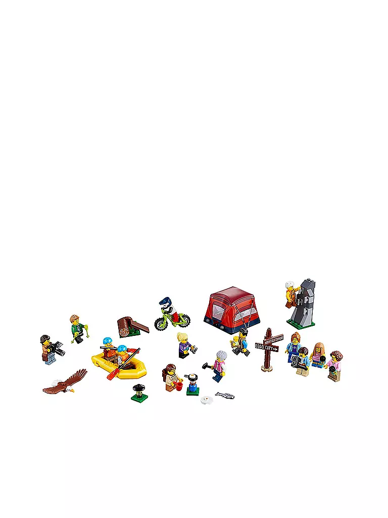 LEGO | City - Stadtbewohner Outdoor-Abenteuer 60202 | transparent