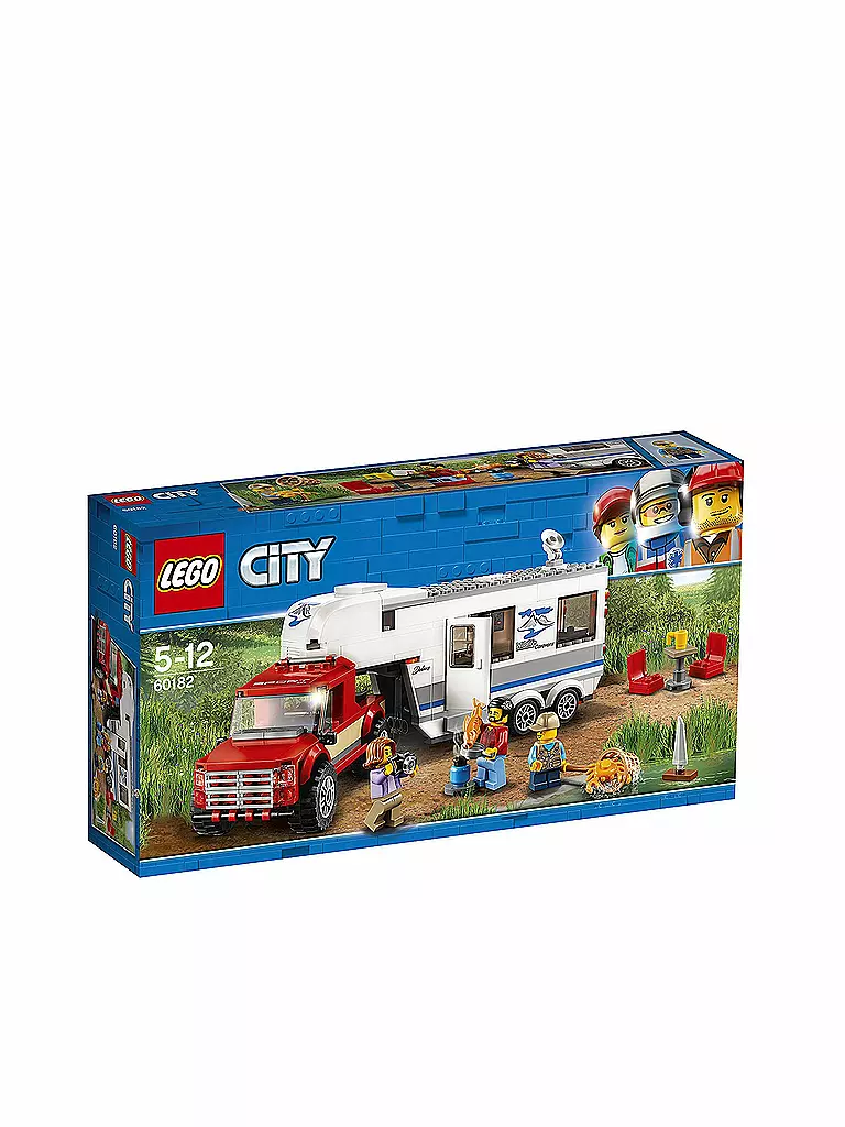 LEGO | City - Starke Fahrzeuge Pickup und Wohnwagen 60182 | transparent