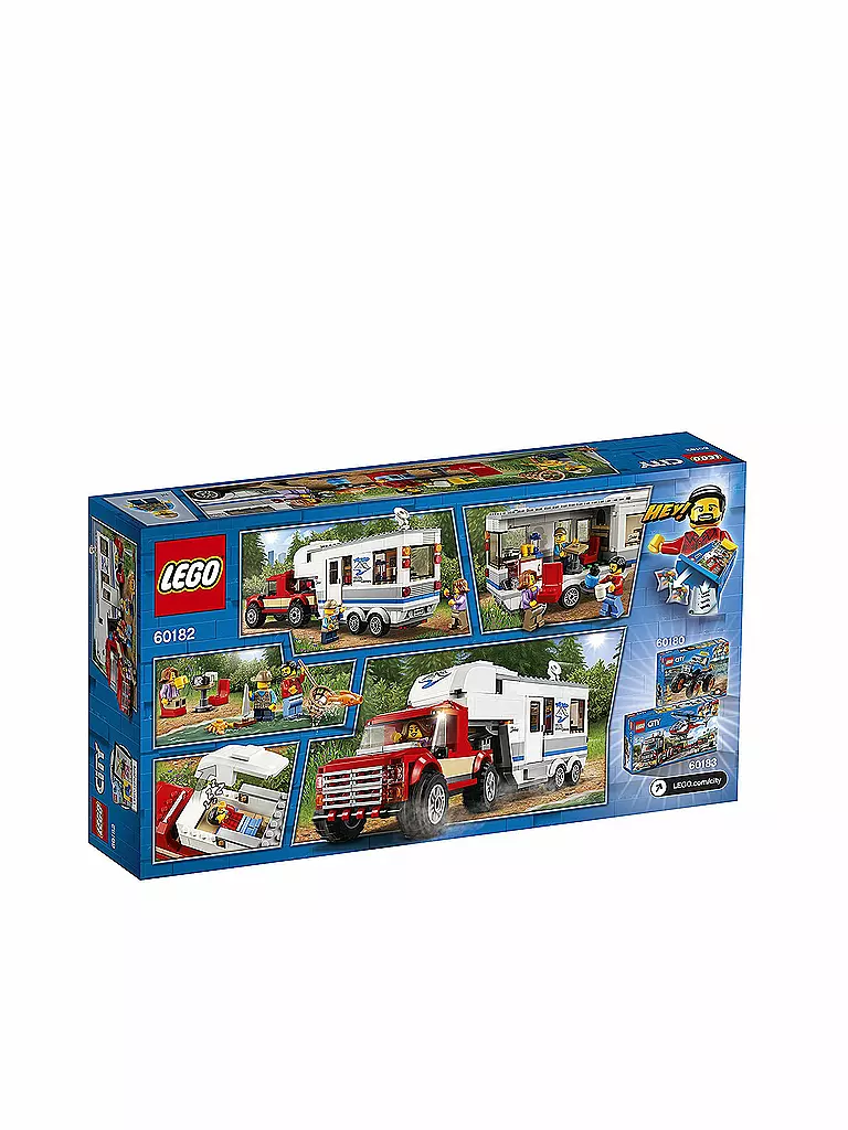 LEGO | City - Starke Fahrzeuge Pickup und Wohnwagen 60182 | transparent