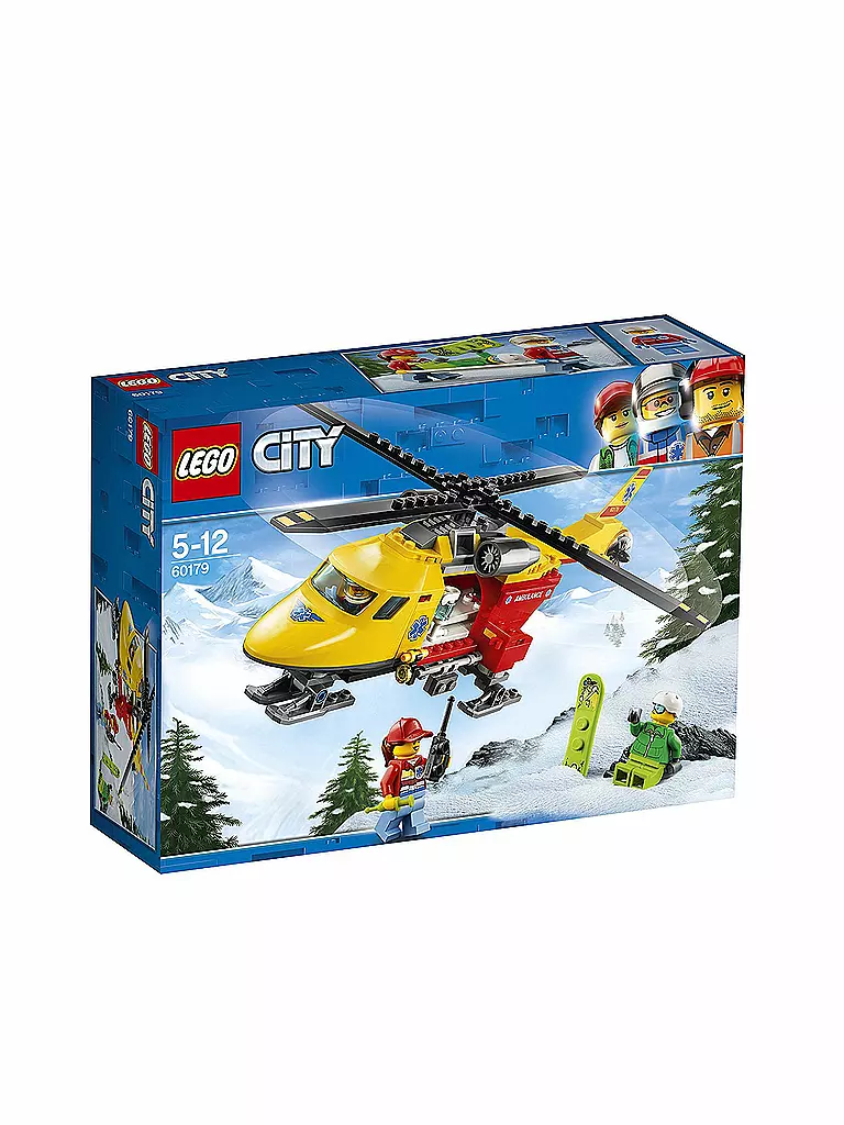 LEGO | City - Starke Fahrzeuge Rettungshubschrauber 60179 | transparent