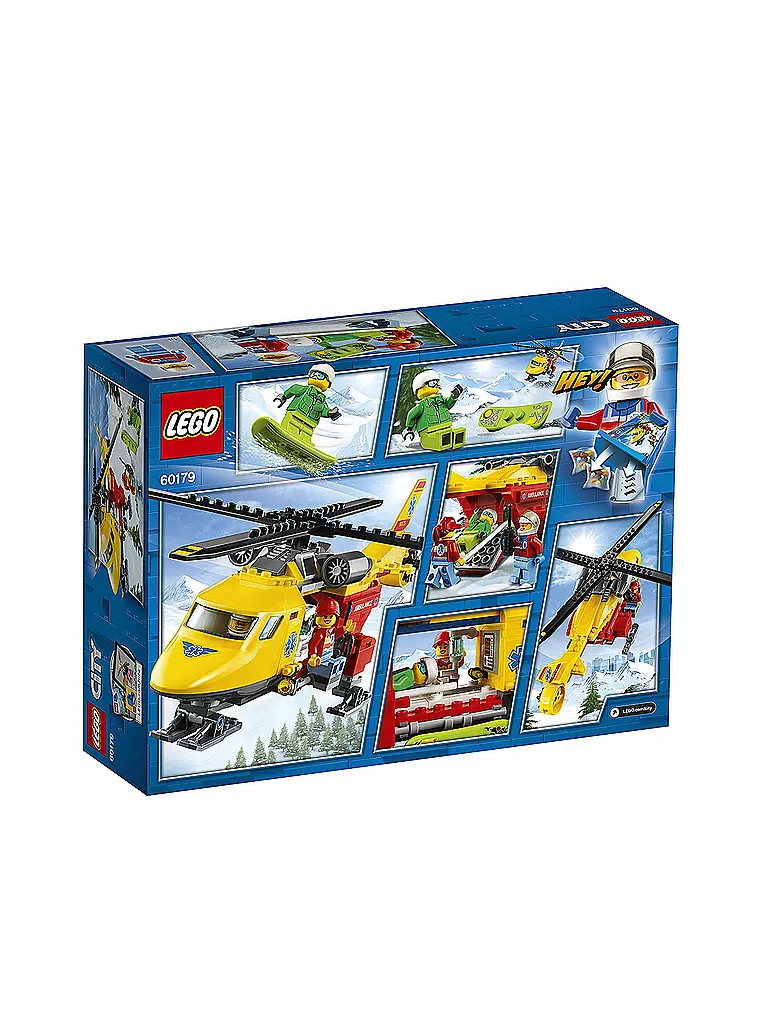 LEGO | City - Starke Fahrzeuge Rettungshubschrauber 60179 | transparent