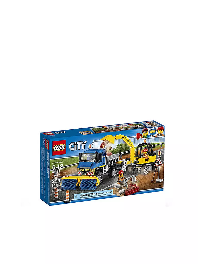 LEGO | City - Strassenreiniger und Bagger 60152 | 