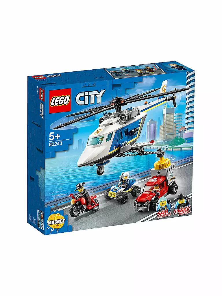 LEGO | City - Verfolgungsjagd mit dem Polizeihubschrauber 60243 | bunt