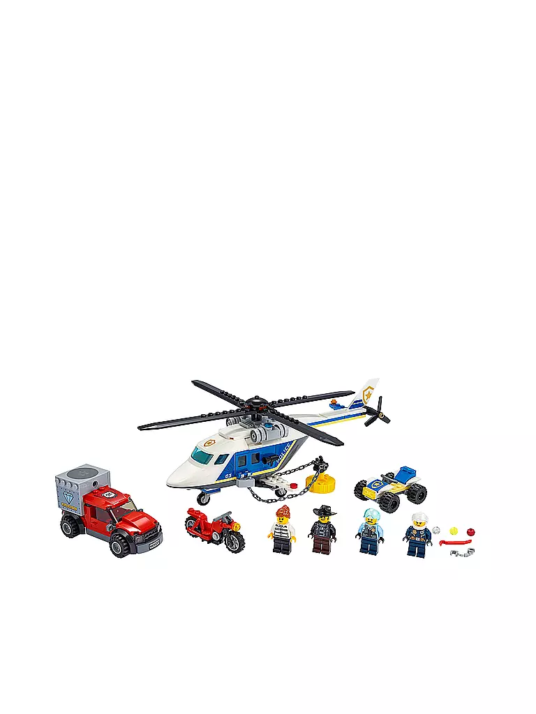 LEGO | City - Verfolgungsjagd mit dem Polizeihubschrauber 60243 | bunt