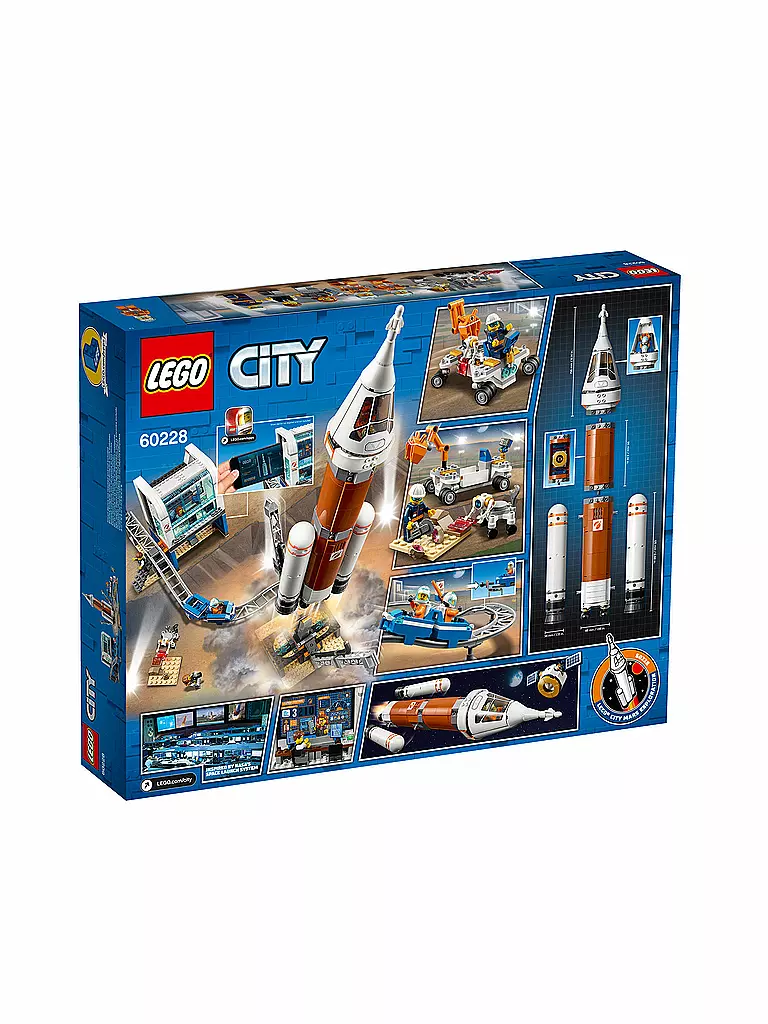 LEGO | City Weltraumhafen - Weltraumrakete mit Kontrollzentrum 60228 | 