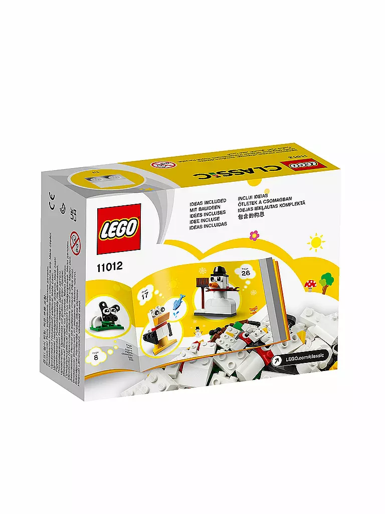 LEGO | Classic - Kreativ-Bauset mit weißen Steinen 11012 | keine Farbe