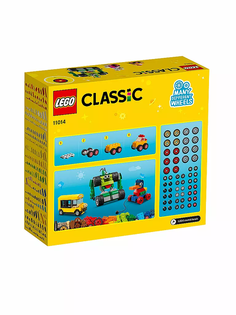 LEGO | Classic - Steinebox mit Rädern 11014 | keine Farbe