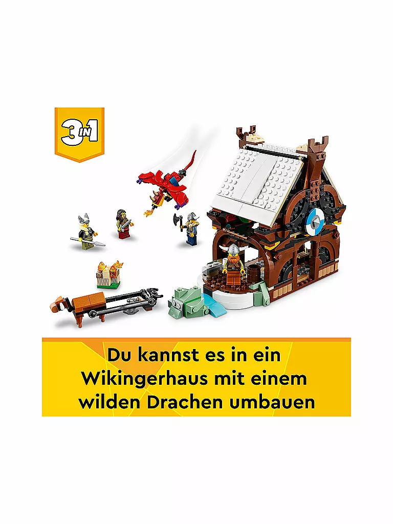 LEGO | Creator - Wikingerschiff mit Midgardschlange 31132 | keine Farbe