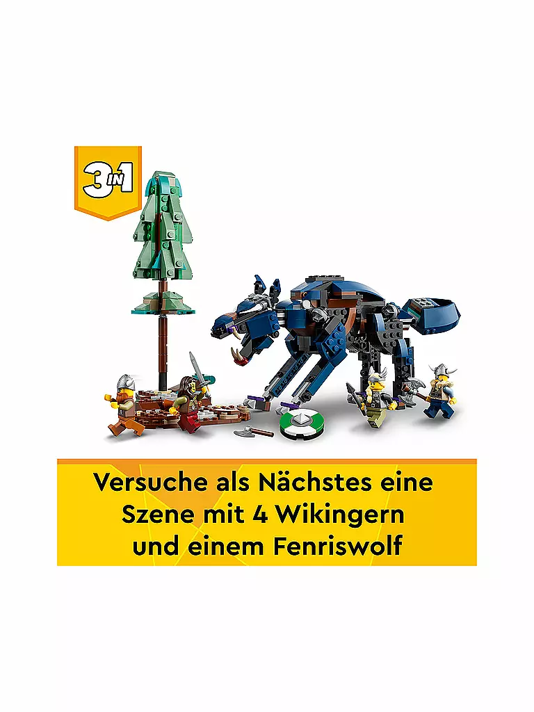 LEGO | Creator - Wikingerschiff mit Midgardschlange 31132 | keine Farbe