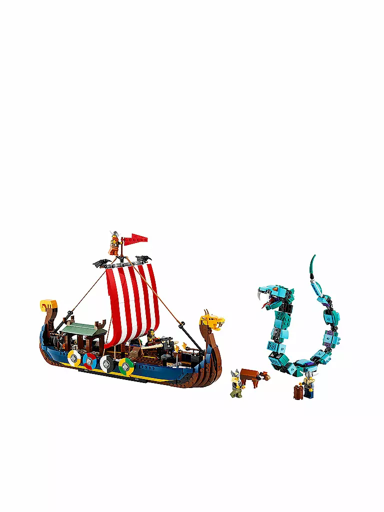 LEGO | Creator - Wikingerschiff mit Midgardschlange 31132 | keine Farbe