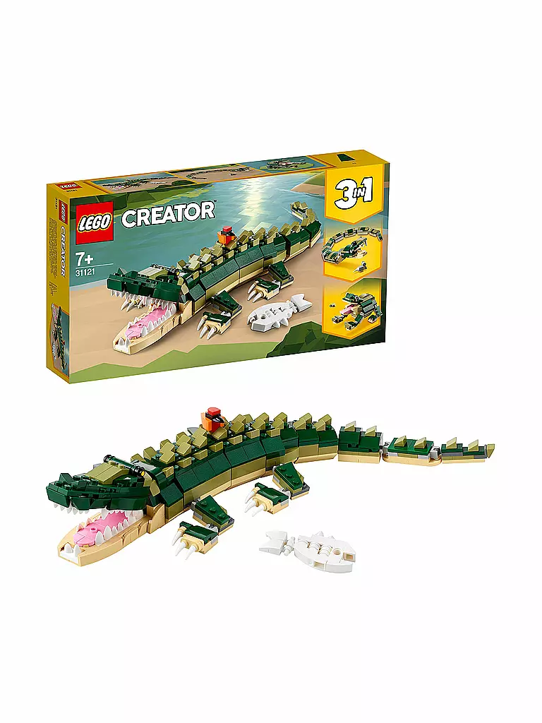 LEGO | Creator 3-in-1-Set – Krokodil 31121 | keine Farbe