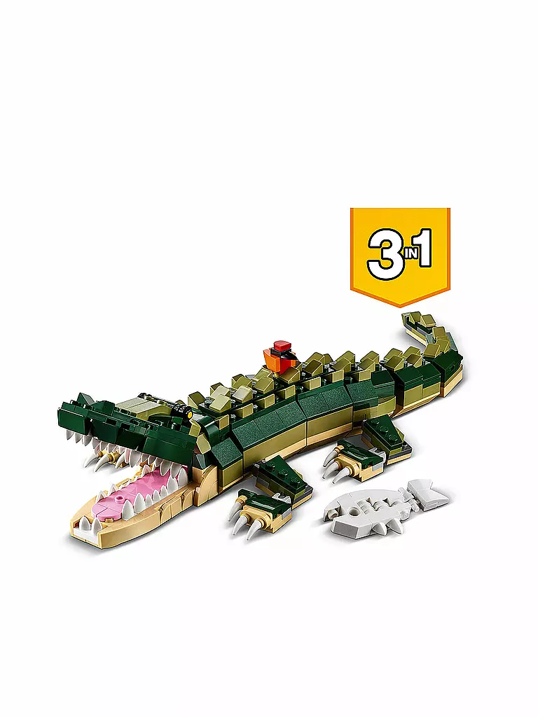 LEGO | Creator 3-in-1-Set – Krokodil 31121 | keine Farbe