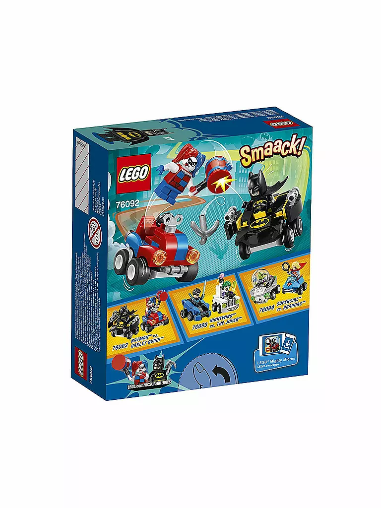 LEGO | DC Super Heroes Mighty Micros - Batman vs. Harley Quinn 76092 | 
