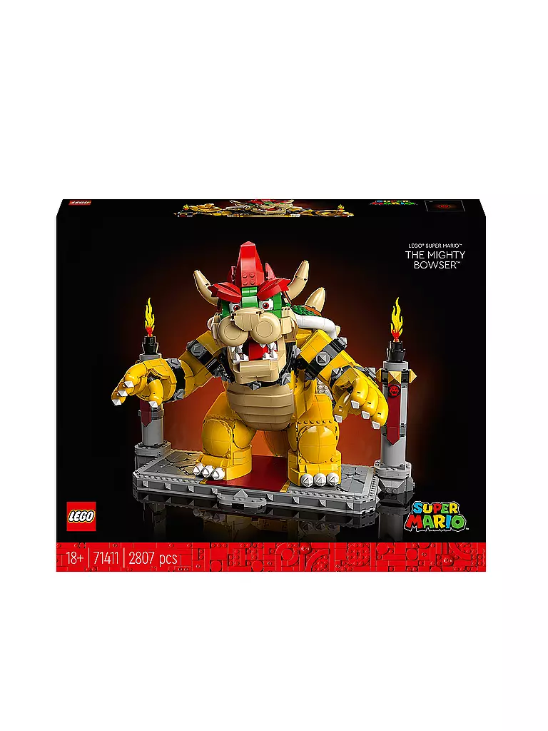 LEGO | Der mächtige Bowser Figur mit Feuerball Funktion 71411 | keine Farbe